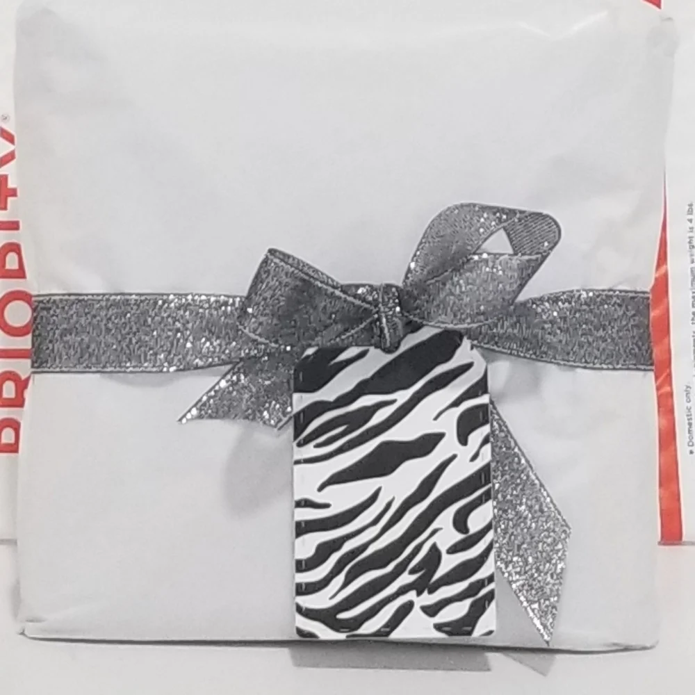 100 Zebra Print Tags!